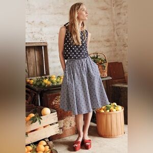 Maeve Anthropologie Gingham Market Skirt Women’s Size X-Small in 100% Cotton